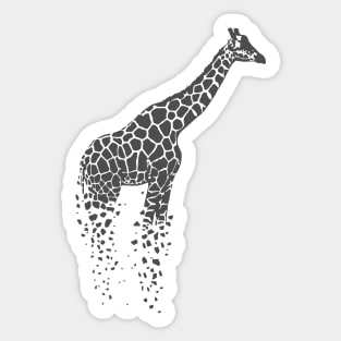 giraffe body illustration Sticker